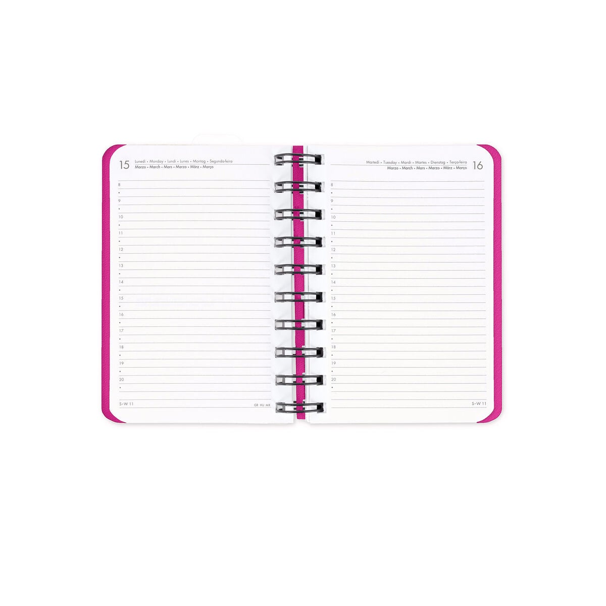 Legami - 12-Month Küçük Spiral-Bound Daily Günlük 2027 - Çiçekler
