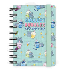 Legami - 12-Month Küçük Spiral-Bound Daily Günlük 2027 - Kitty Bubble Tea