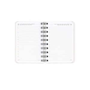 Legami - 12-Month Küçük Spiral-Bound Daily Günlük 2027 - Ayıcık White
