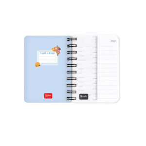 Legami - 12-Month Küçük Spiral-Bound Daily Günlük 2027 - Dachsund