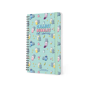 Legami - 12-Month Büyük Spiral-Bound Weekly Günlük 2027 - Kitty Bubble Tea