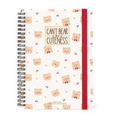 Legami - 12-Month Büyük Spiral-Bound Weekly Günlük 2027 - Ayıcık White