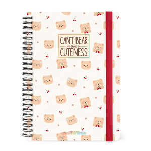 Legami - 12-Month Büyük Spiral-Bound Weekly Günlük 2027 - Ayıcık White