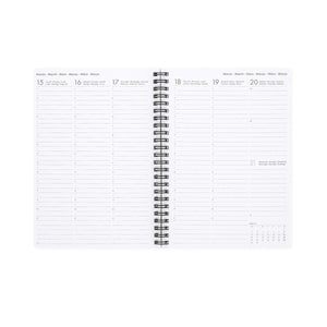 Legami - 12-Month Büyük Spiral-Bound Weekly Günlük 2027 - Bee