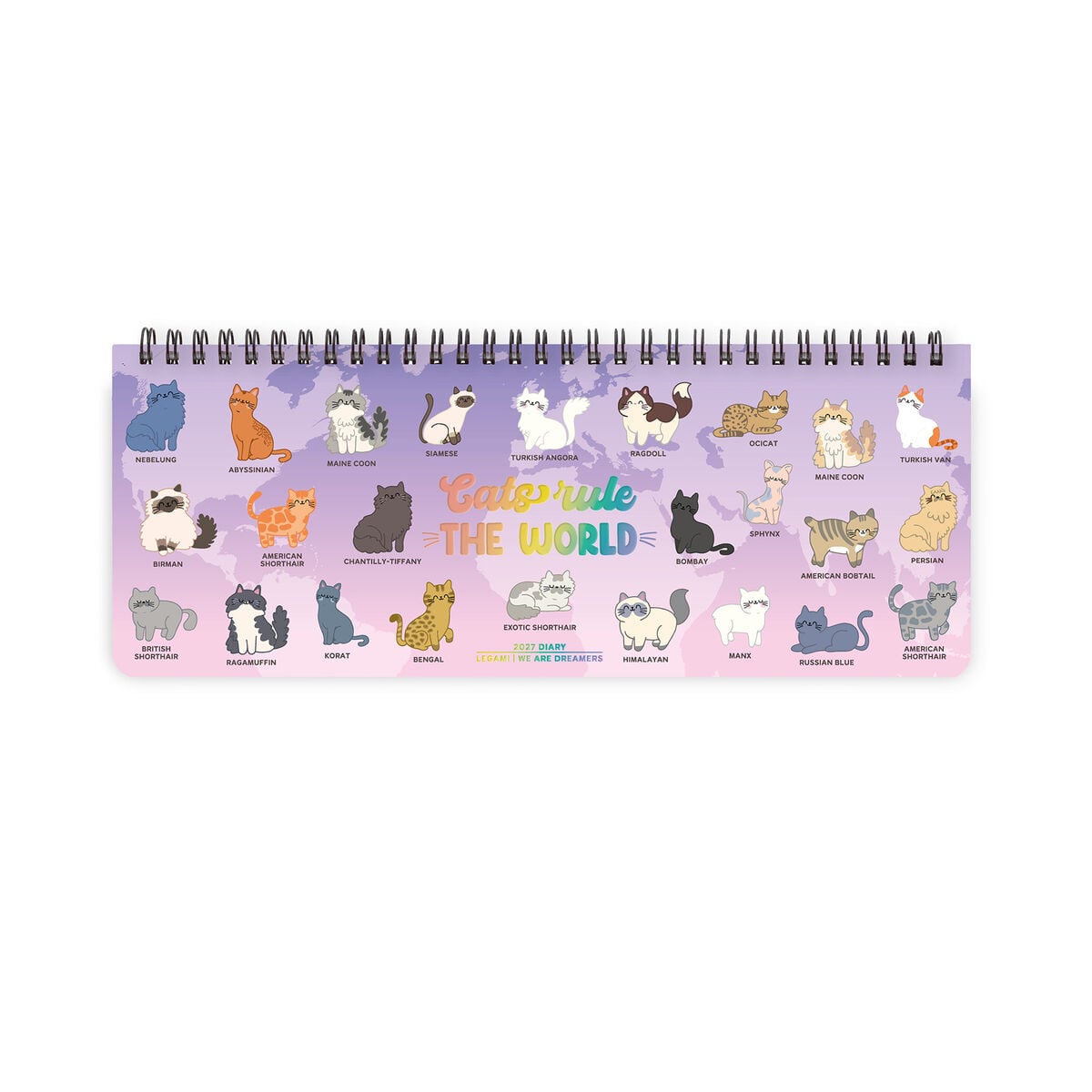 Legami - 12-Month Desk Planner 2027 - Kitty
