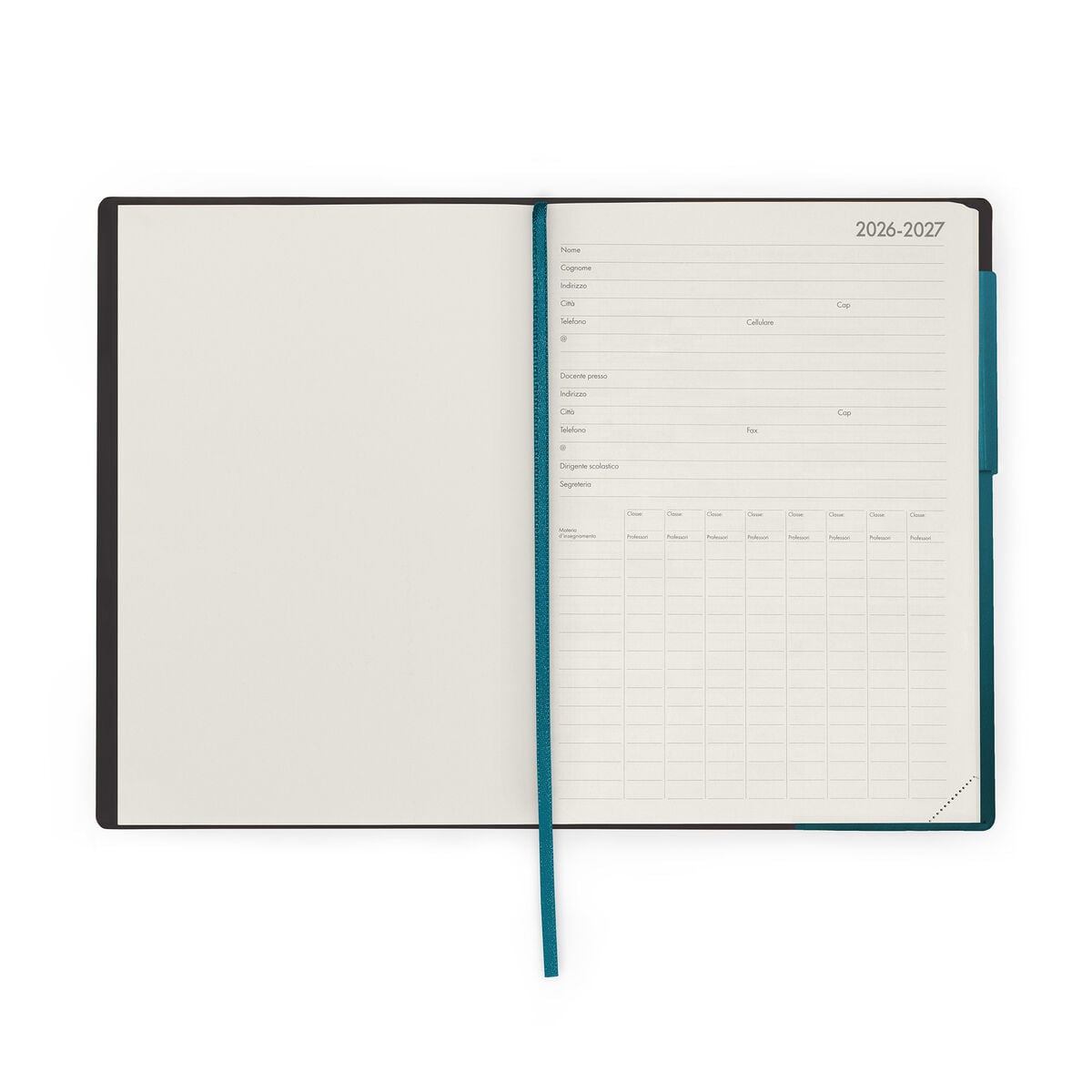 Legami - 13-Month Weekly Günlük Teachers 2026/2027 - Deep Teal