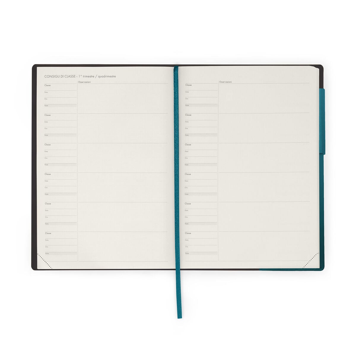 Legami - 13-Month Weekly Günlük Teachers 2026/2027 - Deep Teal