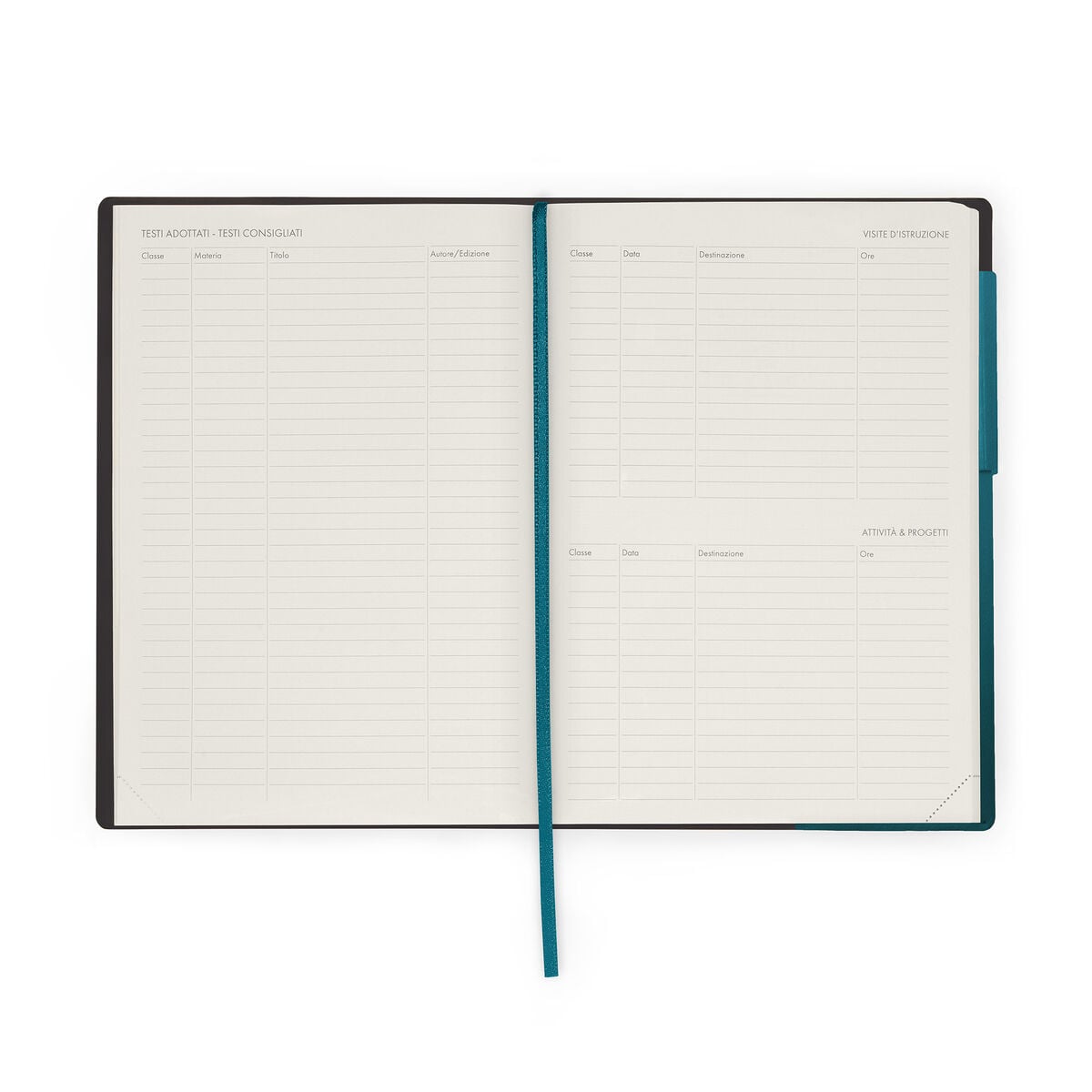 Legami - 13-Month Weekly Günlük Teachers 2026/2027 - Deep Teal