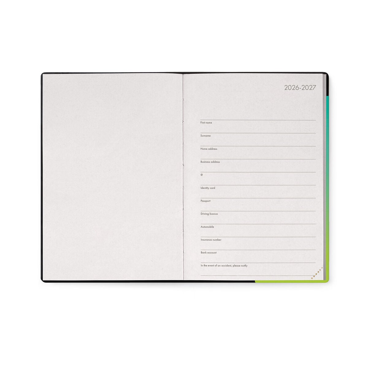 Legami - 16-Month Medium Daily Günlük 2026/2027 - Shades Green