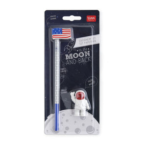 Legami - Seti 2 Erasers ve 1 Kalem - To Moon ve Back