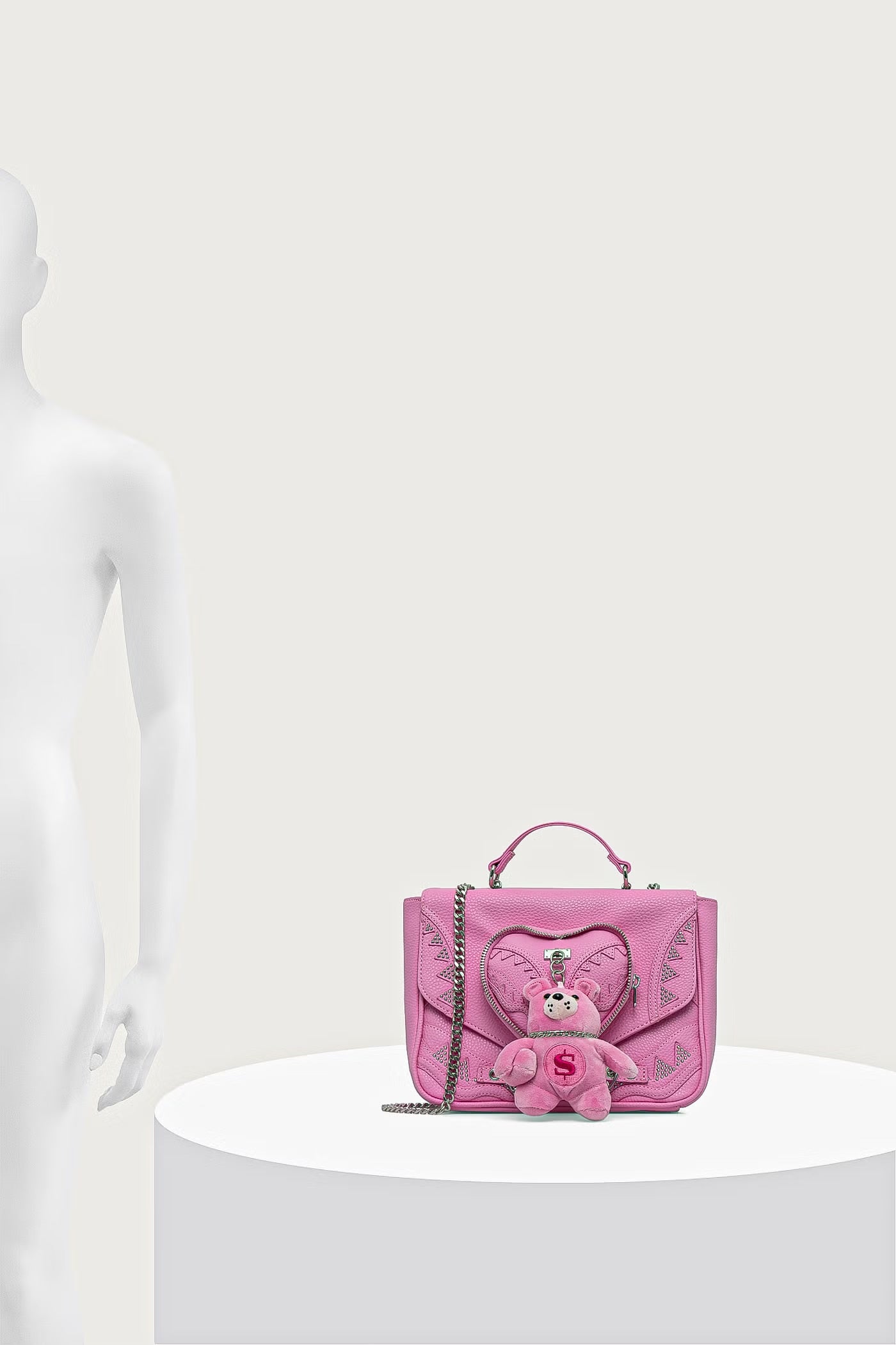 Sprayground - Damen-Crossbody-Tasche aus Kunstleder BABY BEAR BADDIE Pink 910B9571NSZ