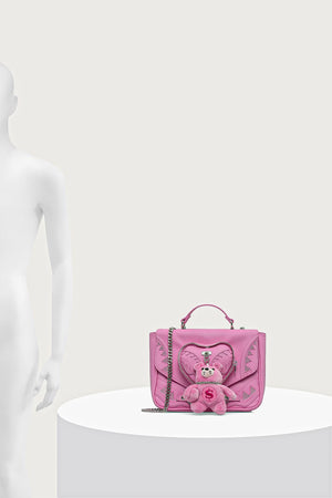 Sprayground - Damen-Crossbody-Tasche aus Kunstleder BABY BEAR BADDIE Pink 910B9571NSZ