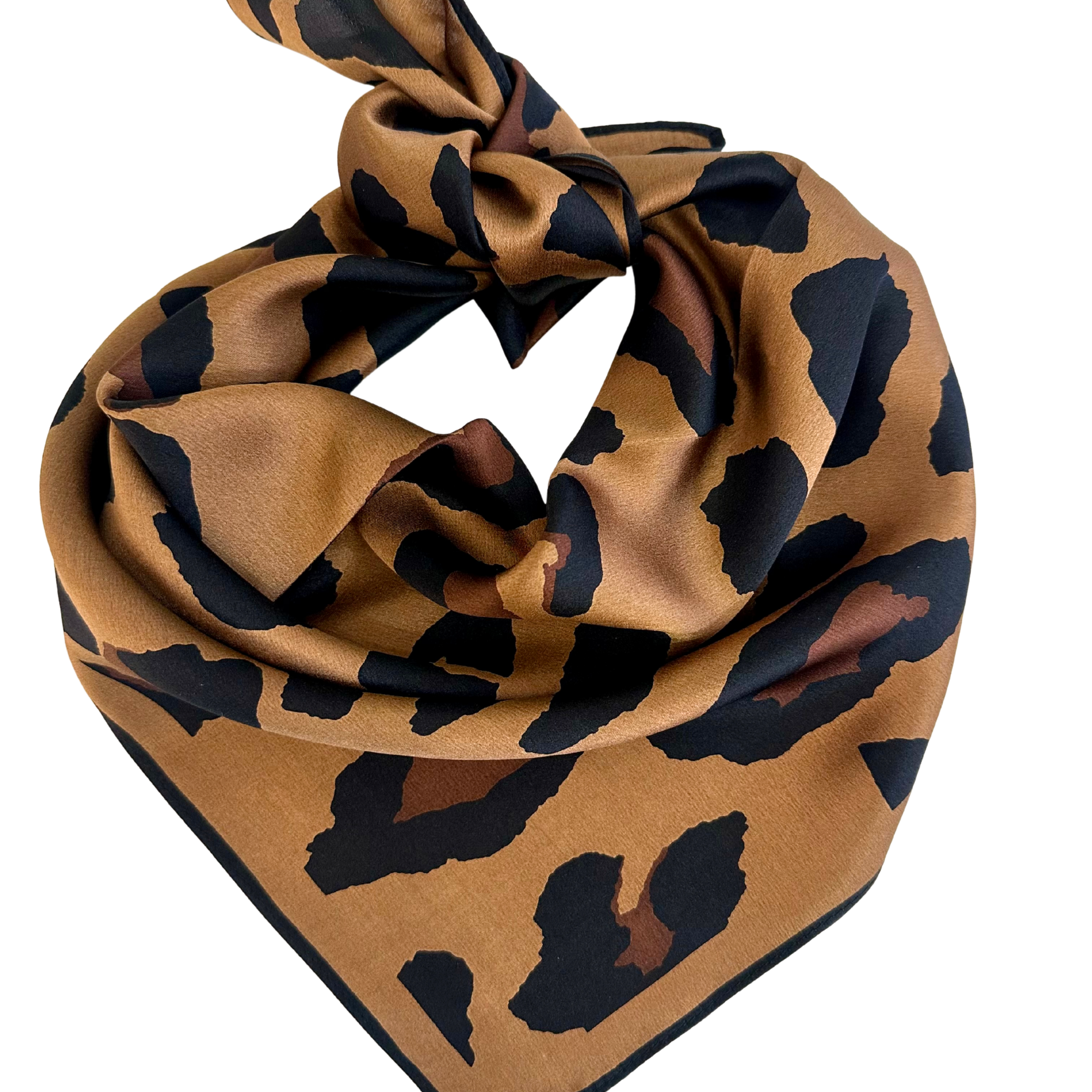 Baveal - Ambre Noir 100% Maulbeer-Seidenschal 65 cm