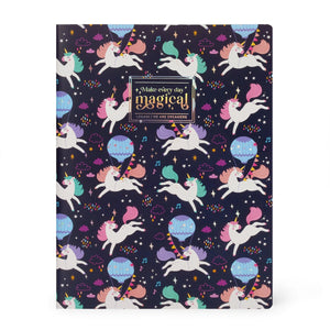 Legami - B5 Lined Defter ile Illustrated Hard Kılıf - Tek Boynuzlu At