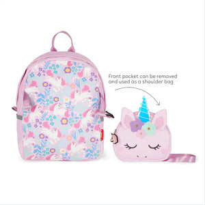 Legami - 2-in-1 Einhorn-Rucksack mit Removable Front Pocket - Sehr süß!