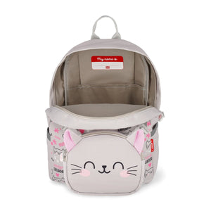 Legami - 2-in-1 Kitty Sırt Çantası ile Removable Front Pocket - Çok Tatlı!