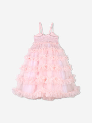 Billieblush Girls Sequin Tulle Dress in Pink