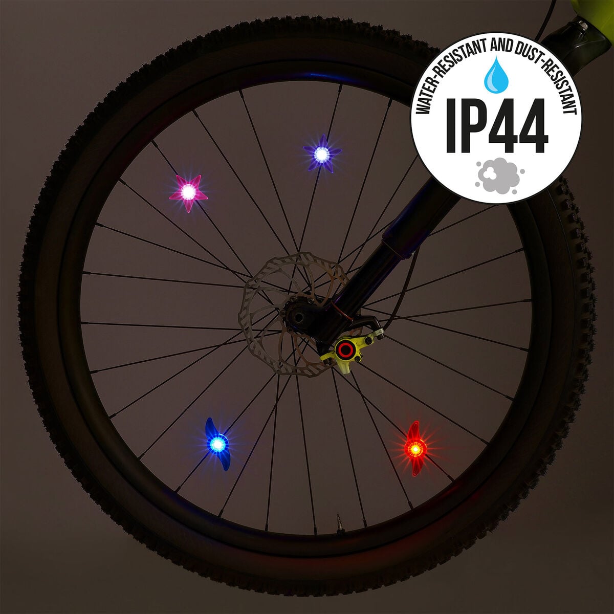 Legami - Set mit 2 LED-Leuchten für Fahrrad-Speichen - Einhorn - Ride & Shine