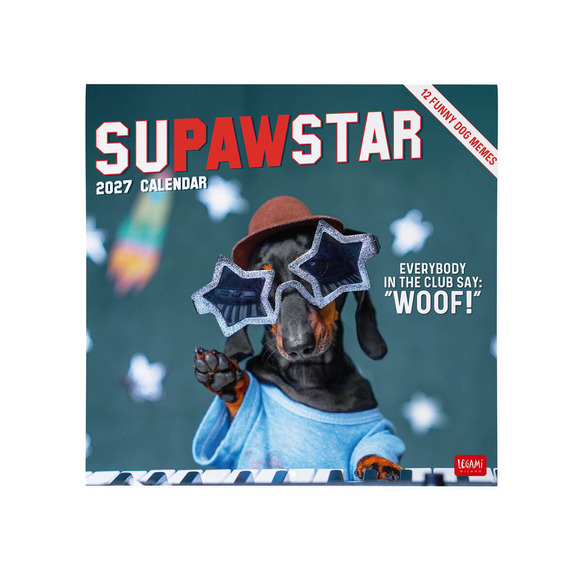 Legami - Supawstar 2027 Wall Takvim - 30 x 29 cm