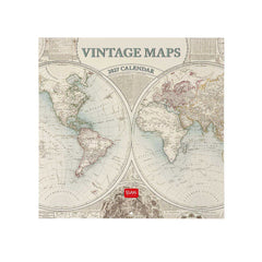 Legami - Vintage Maps 2027 Wall Takvim - 30 x 29 cm