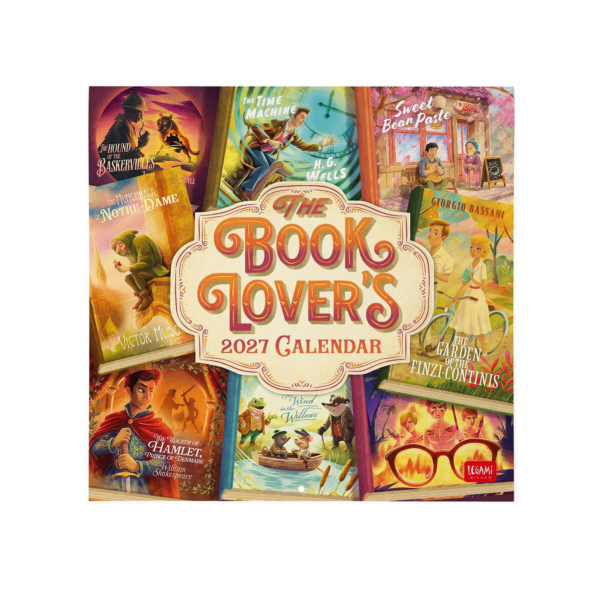 Legami - Kitap Lover's 2027 Wall Takvim - 30 x 29 cm