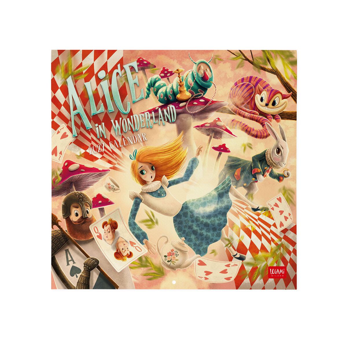 Legami - Alice in Wonderland 2027 Wall Takvim - 30 x 29 cm