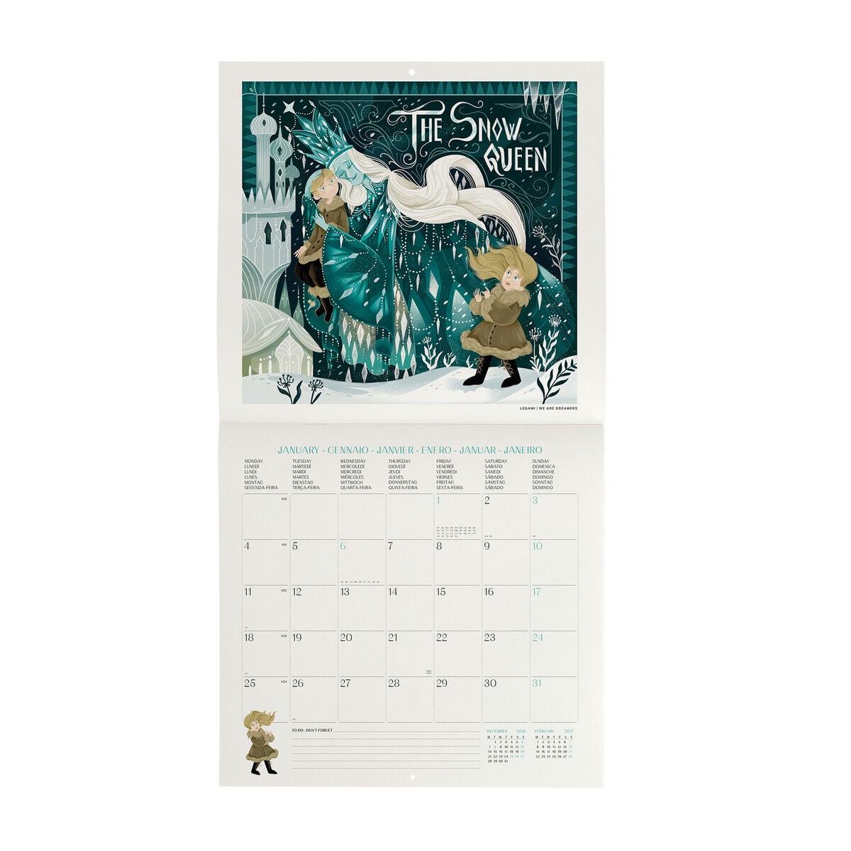 Legami - Once Upon a Time 2027 Wall Takvim - 30 x 29 cm