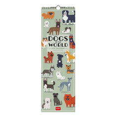 Legami - Dogs World 2027 Wall Takvim - 16 x 49 cm
