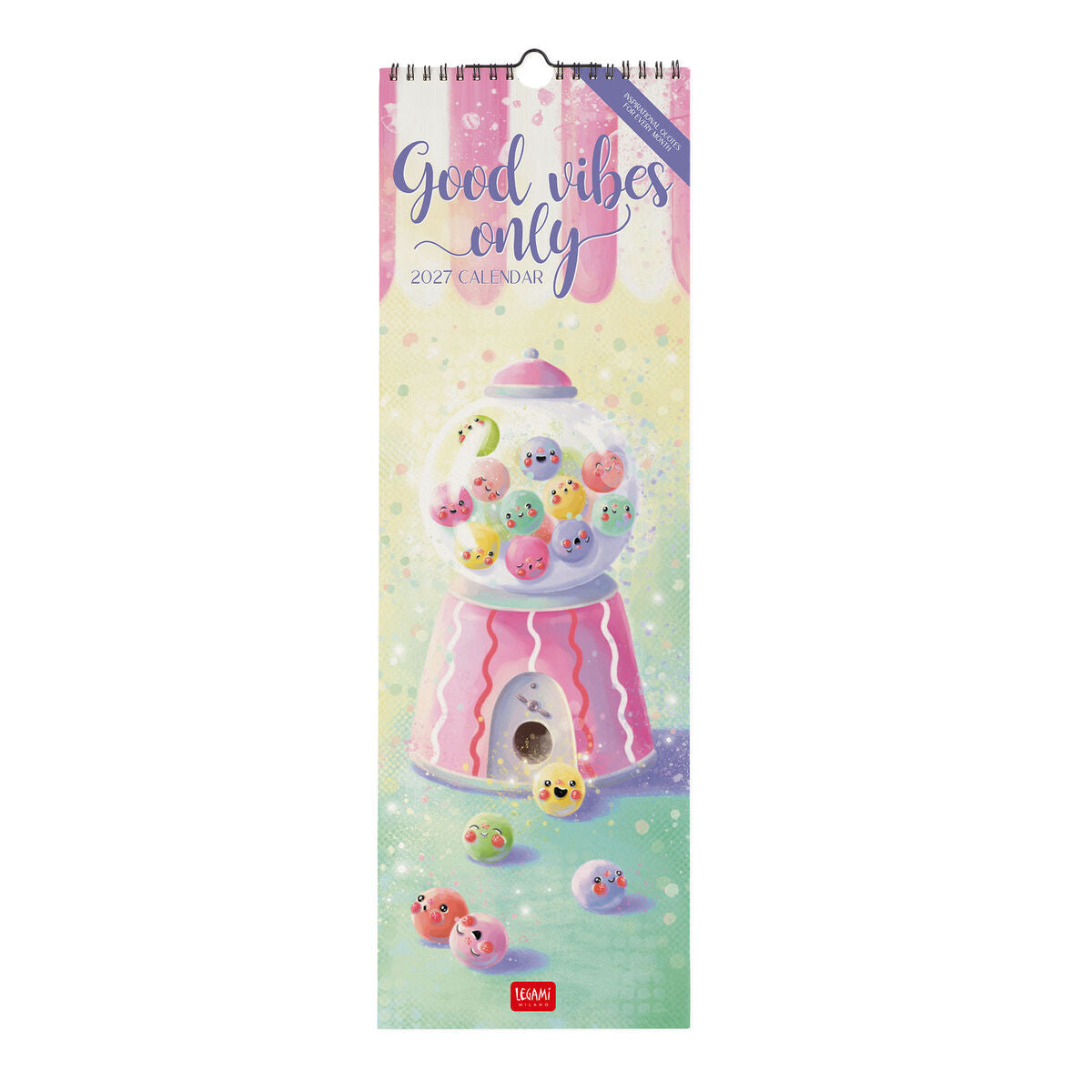 Legami - Good Vibes Only 2027 Wall Takvim - 16 x 49 cm