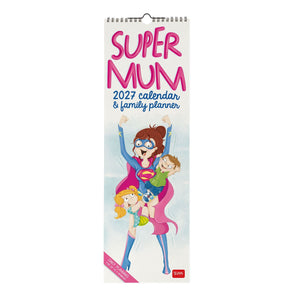 Legami - Süper Mum 2027 Wall Takvim - 16 x 49 cm
