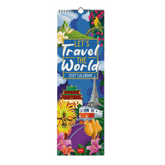 Legami - Let's Seyahat World 2027 Wall Takvim - 16 x 49 cm