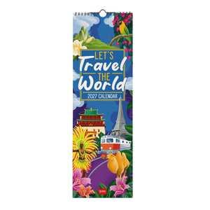 Legami - Let's Seyahat World 2027 Wall Takvim - 16 x 49 cm