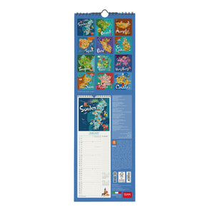 Legami - Let's Seyahat World 2027 Wall Takvim - 16 x 49 cm