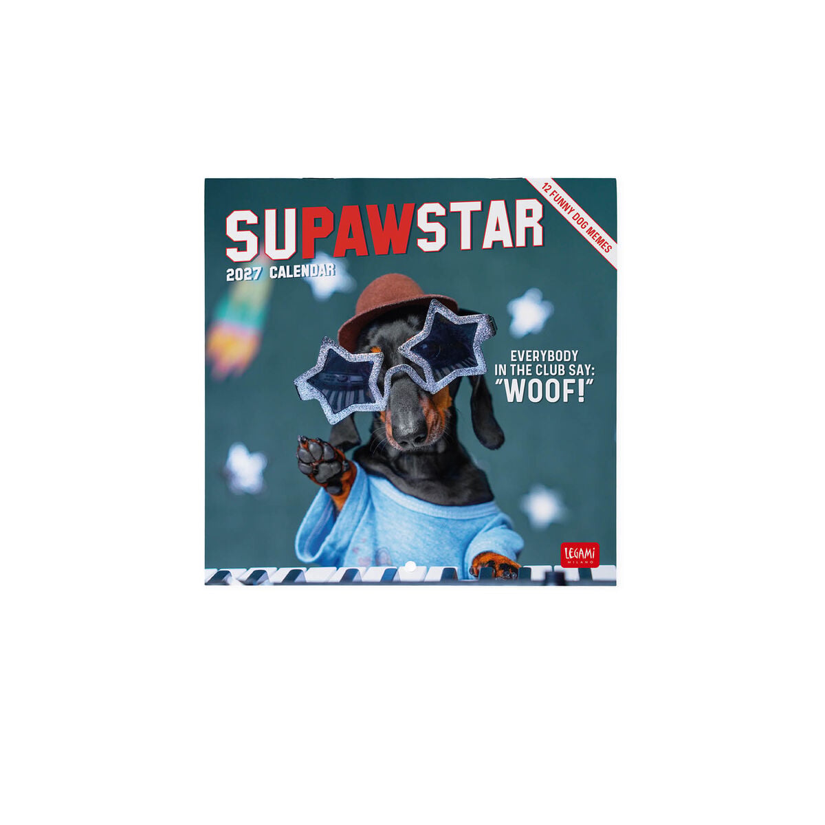 Legami - Supawstar 2027 Wall Takvim - 18 x 18 cm