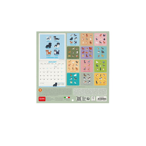 Legami - Dogs World 2027 Wall Takvim - 18 x 18 cm