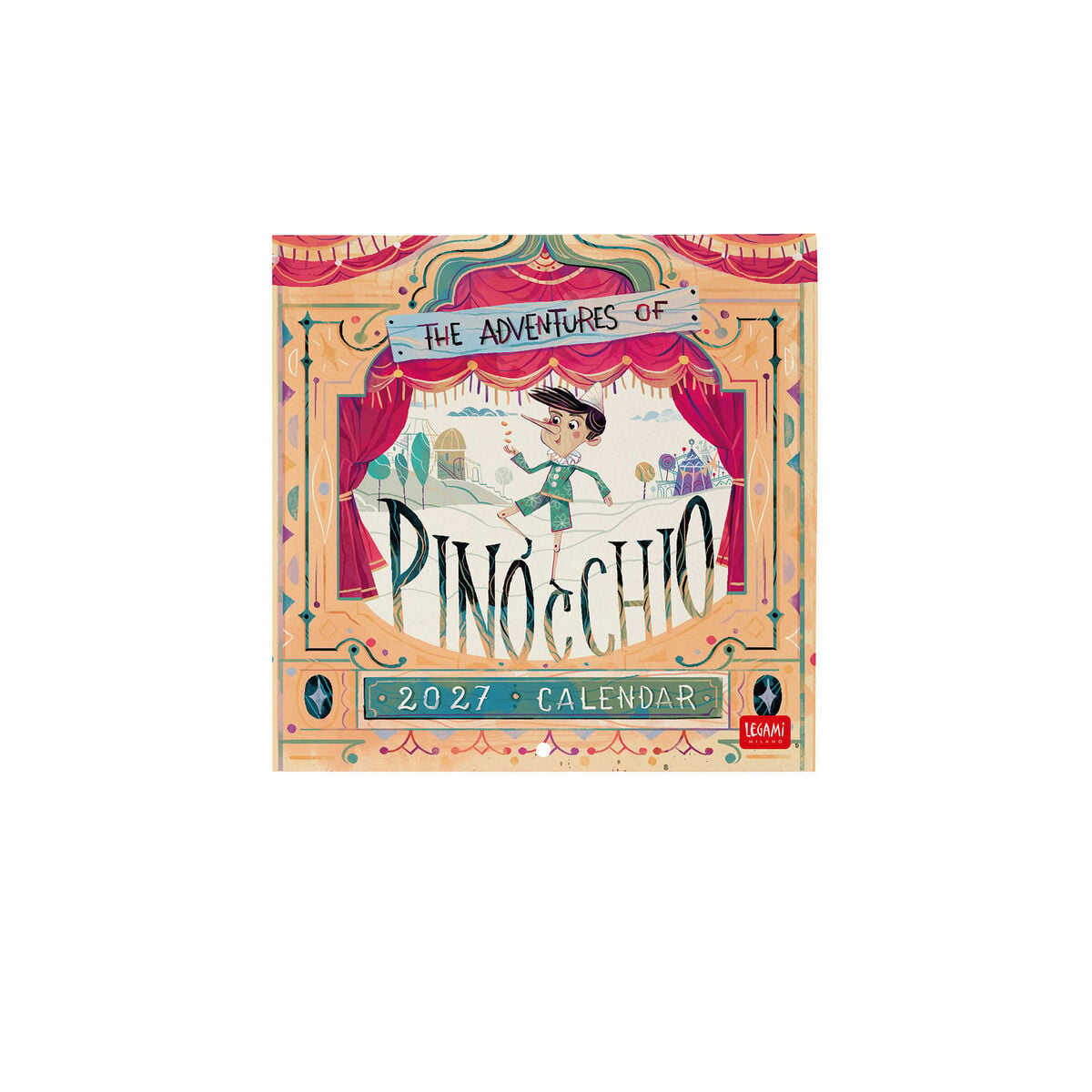 Legami - Pinocchio 2027 Wall Takvim - 18 x 18 cm