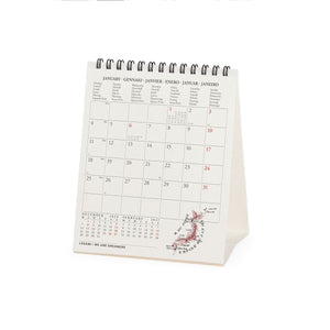 Legami - Vintage Maps 2027 Desk Takvim - 12 x 14,5 cm