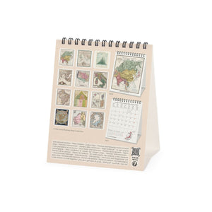 Legami - Vintage Maps 2027 Desk Takvim - 12 x 14,5 cm