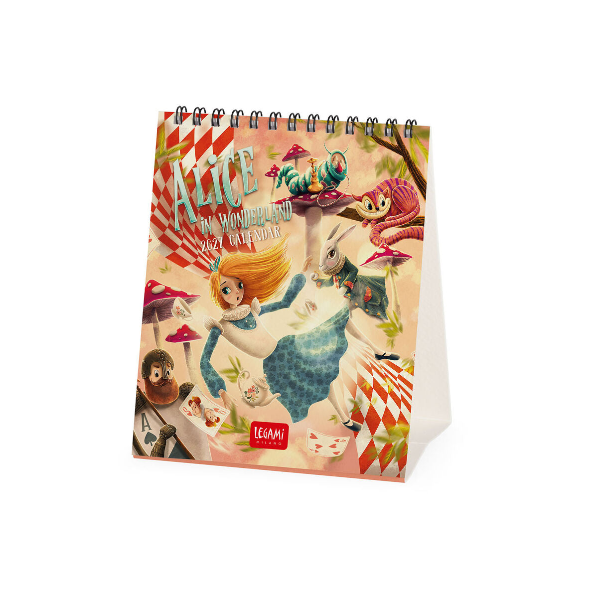 Legami - Alice in Wonderland 2027 Desk Takvim - 12 x 14,5 cm