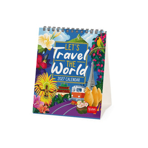 Legami - Let's Seyahat World 2027 Desk Takvim - 12 x 14,5 cm
