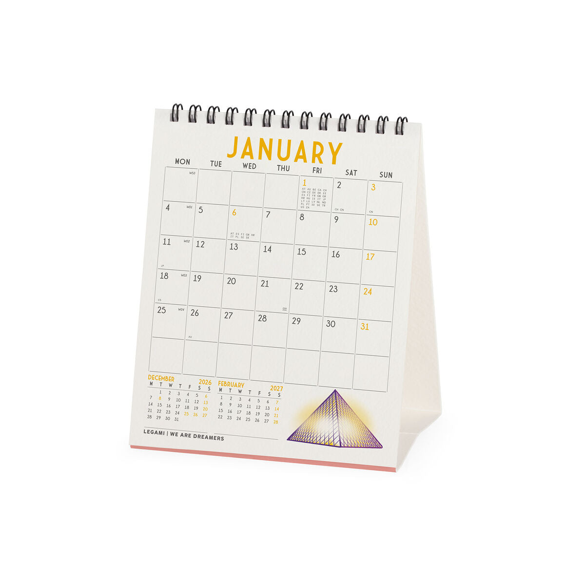 Legami - Paris 2027 Desk Takvim - 12 x 14,5 cm