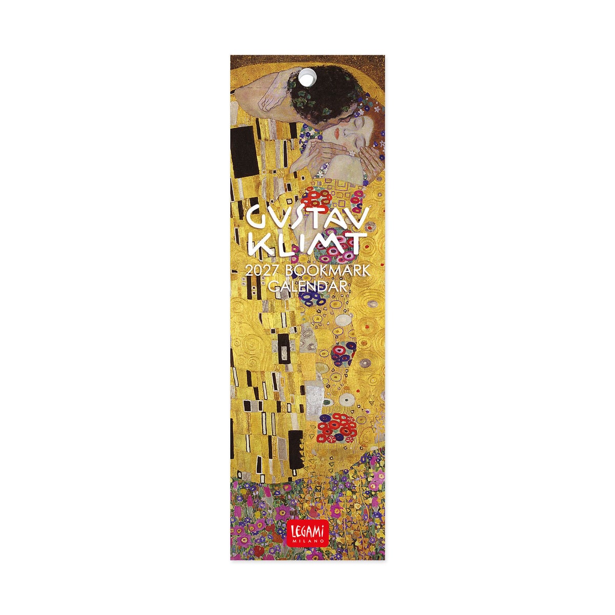 Legami - Gustav Klimt 2027 Kitap Ayracı Takvim - 5,5 x 18 cm