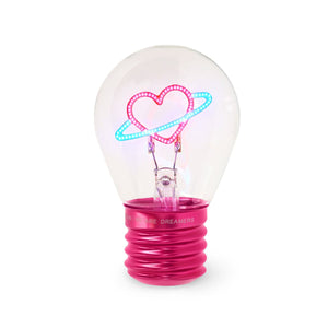 Legami - Dekorative glühbirnenförmige Tischlampe - Herz - Bulb Fiction