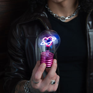Legami - Dekorative glühbirnenförmige Tischlampe - Herz - Bulb Fiction