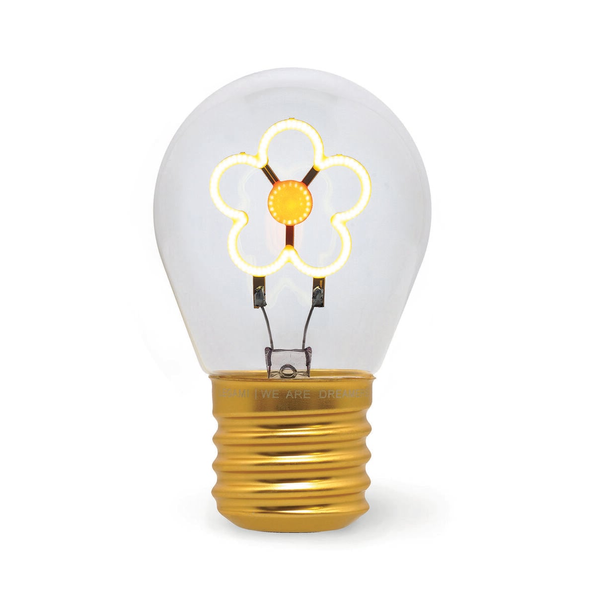 Legami - Dekoratif Lightbulb-Shaped Table Lamp - Daisy - Bulb Fiction