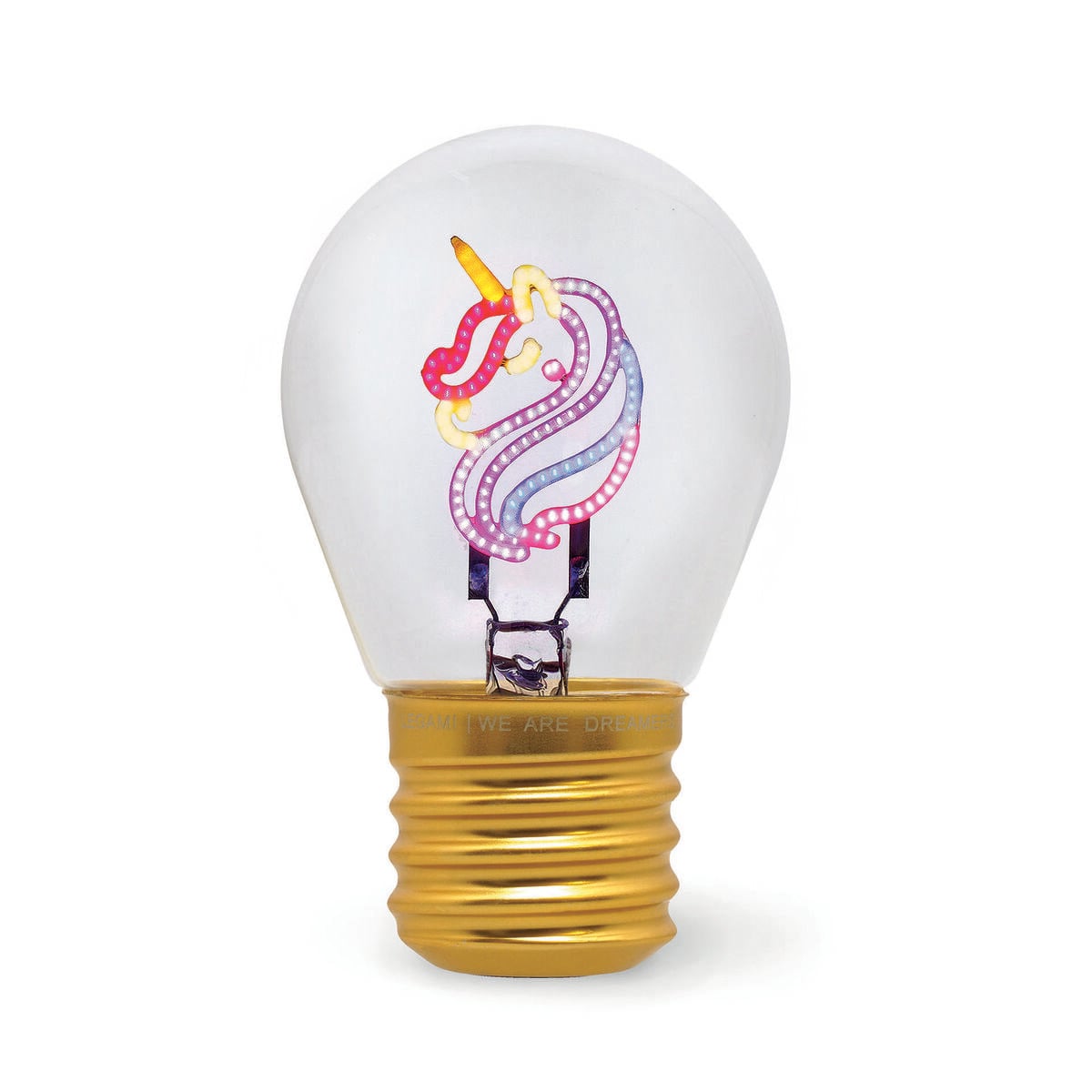 Legami - Dekorative Tischlampe in Glühbirnenform - Einhorn - Bulb Fiction