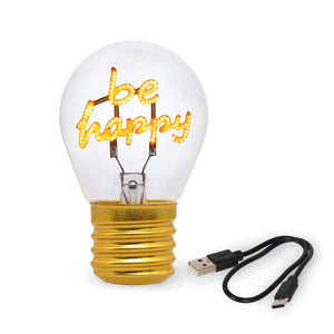 Legami - Dekoratif Lightbulb-Shaped Table Lamp - Be Mutlu - Bulb Fiction