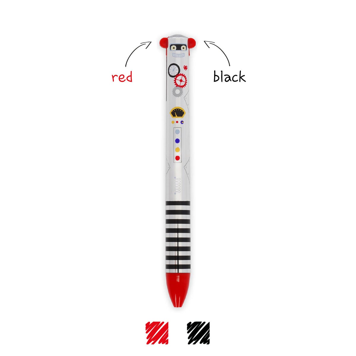 Legami - Robot Two-Colour Ballpoint Kugelschreiber - Click&Clack