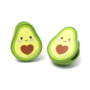 Legami - 4er-Set Taschenclips - Avocado
