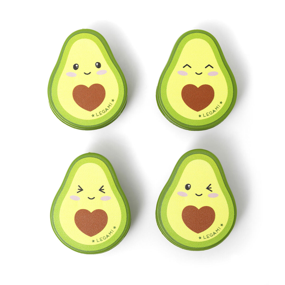 Legami - 4er-Set Taschenclips - Avocado